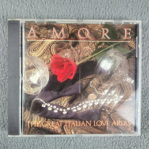 Amore Great Italian Love Arias CD Puccini Pavarotti Opera Music Album Used - Picture 1 of 3